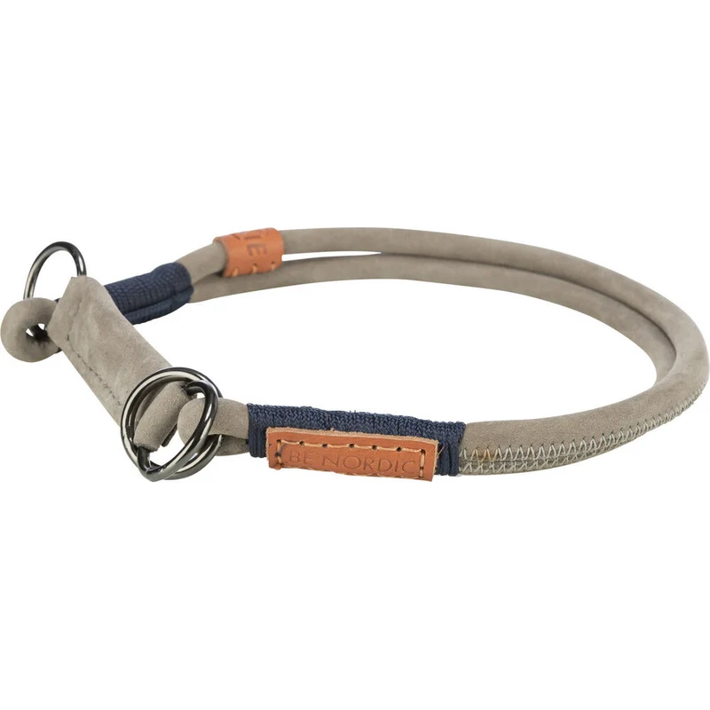 BE NORDIC Zug-Stopp Hundehalsband Leder