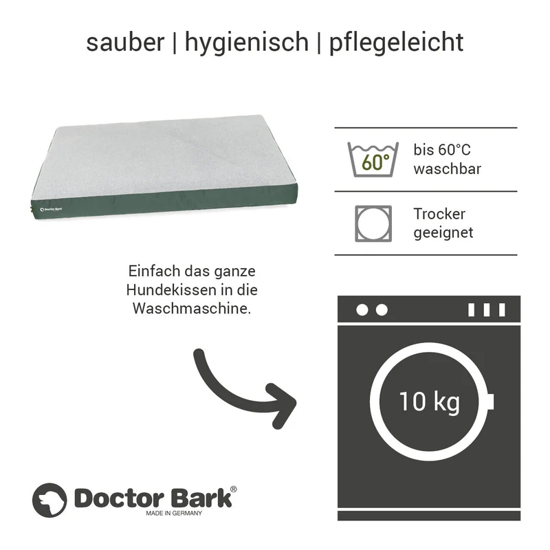 Doctor Bark Lounge-Kissen GreenLabel – waschbares Hundekissen