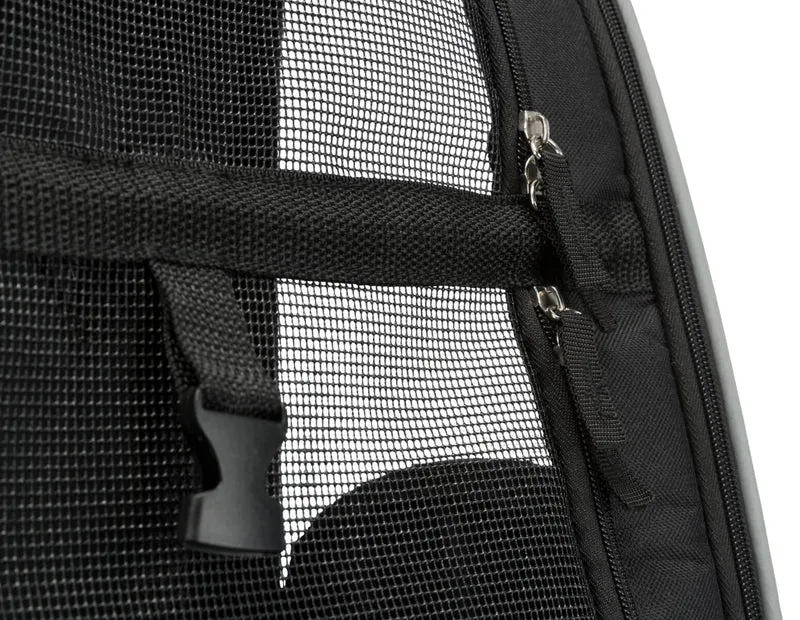 2in1 Rucksack-Trolley für Hunde und Katzen aus Meshmaterial mit Außentaschen