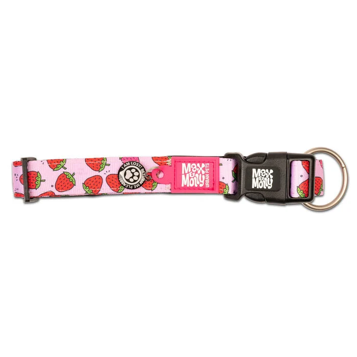 Strawberry Dream Hundehalsband mit Smart ID
