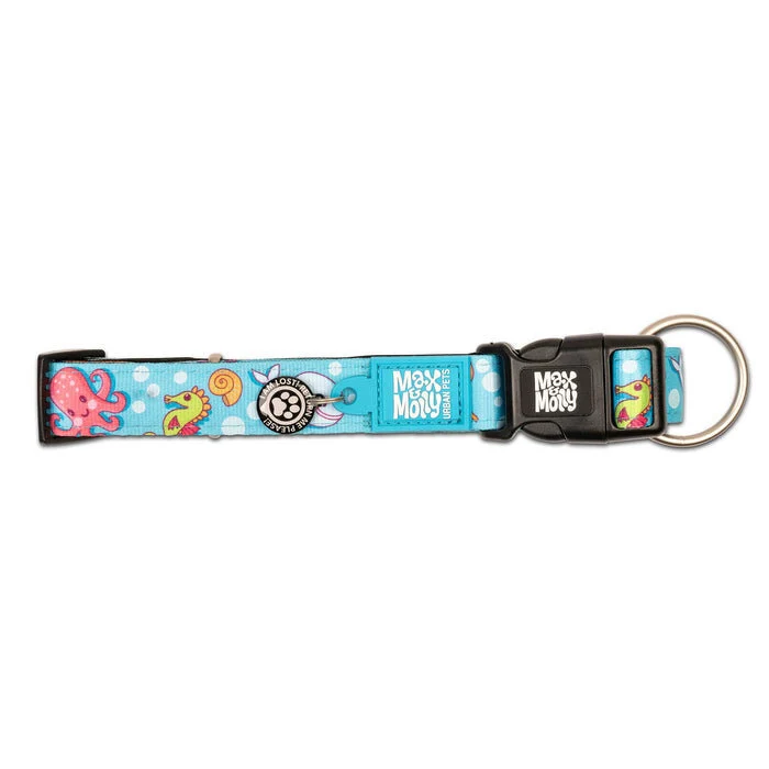 Hundehalsband mit Smart ID Blue Ocean