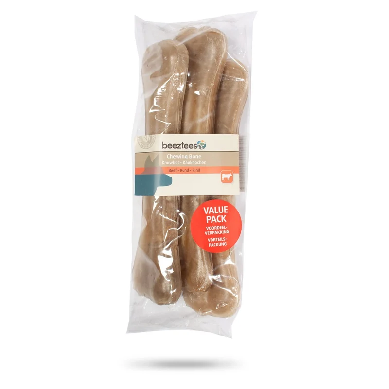Beeztees Hundesnack Kauknochen Rinderhaut im Vorteilspack