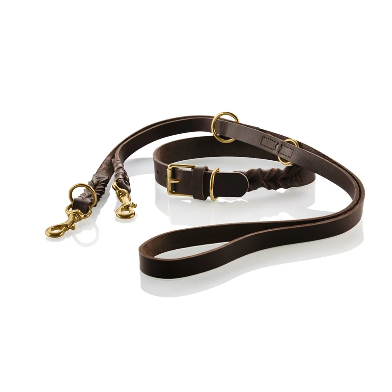 Leder Halsband Sansibar Solid