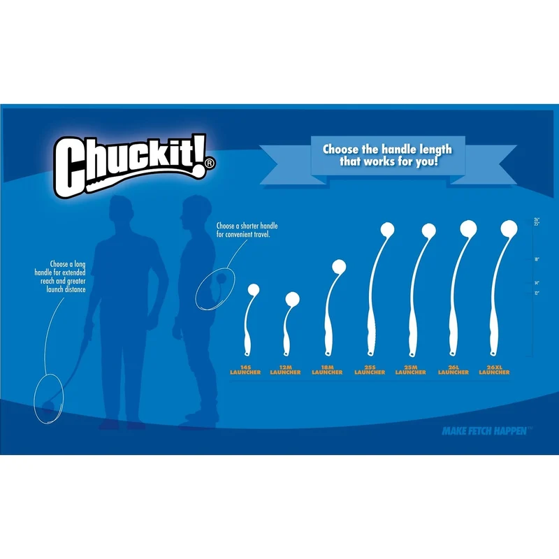 Chuckit! Sport Launcher – Ballschleuder für Hunde | 4 Größen, inkl. Ball