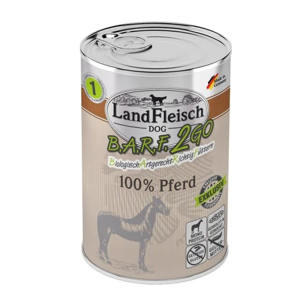 LandFleisch B.A.R.F.2GO Pferd 400g