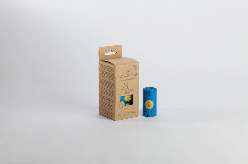 Recycling-Hundekotbeutel | 8 Rollen