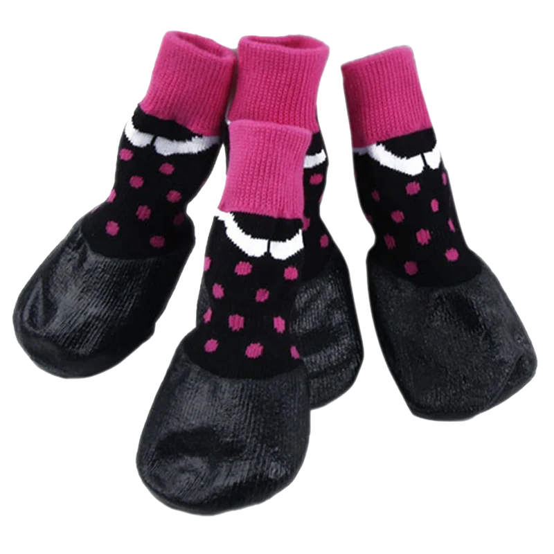 Black Water Proofing Dog Boots Pet Shoes Dogs Snow Booties