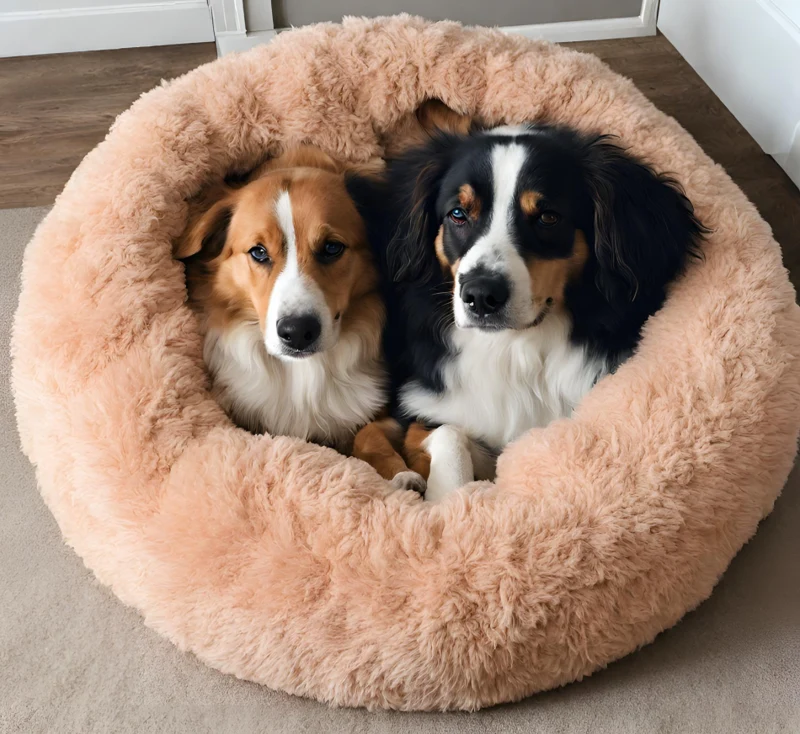 Flauschiges Hundebett