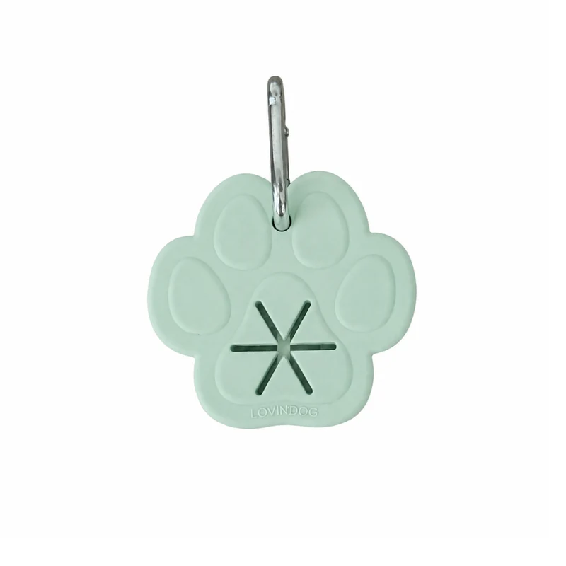 Kotbeutelhalter in Pfotenform – Pale Mint