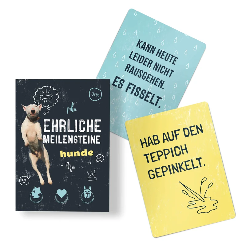 Ehrliche Meilensteine - HUNDE