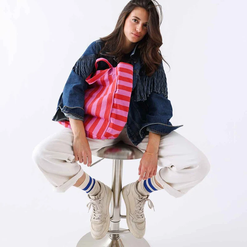 Tasche ELISABETH Orchidee/Tomate