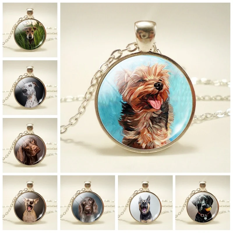 Dog Photo Glass Dome Necklace