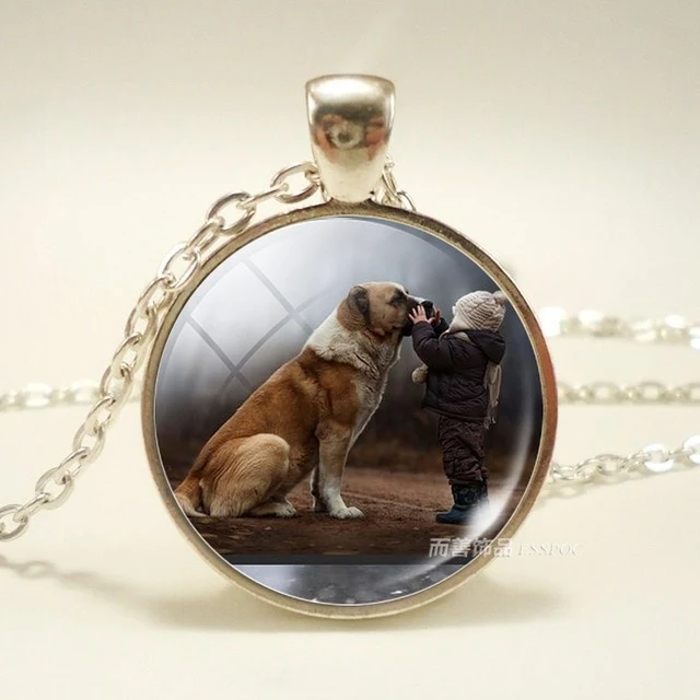 Dog Photo Glass Dome Necklace