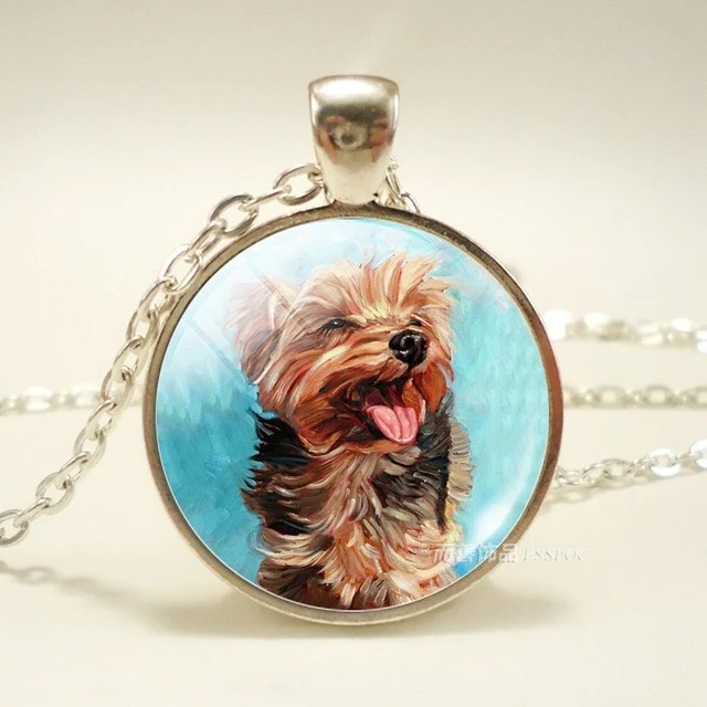 Dog Photo Glass Dome Necklace