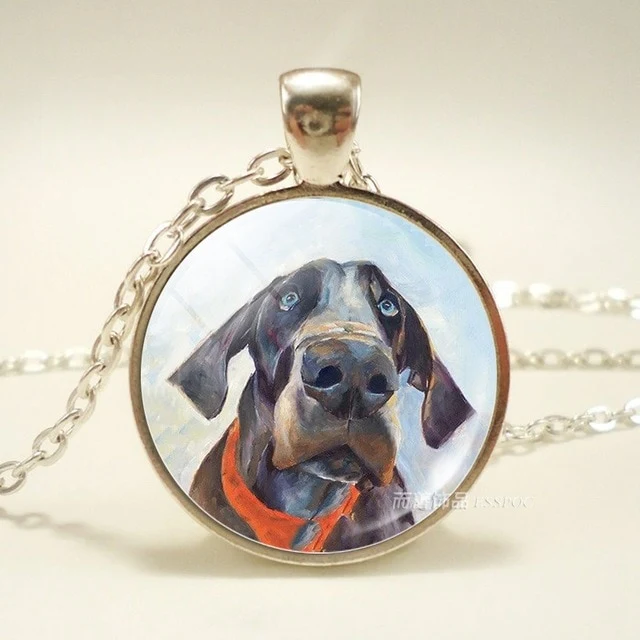 Dog Photo Glass Dome Necklace