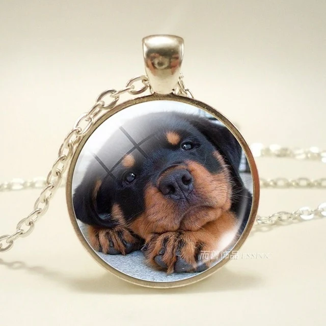 Dog Photo Glass Dome Necklace