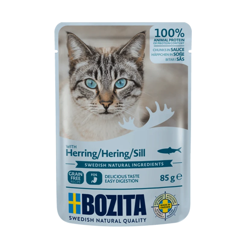 Bozita Cat PB Hering – Natürliches Nassfutter mit Omega-Fettsäuren