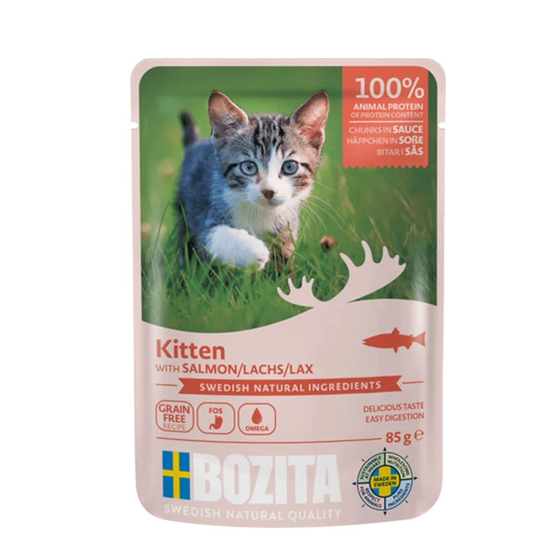 Bozita Cat PB Kitten Lachs - Gesunder Start für kleine Entdecker