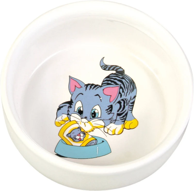 Trixie Keramiknapf Comic Napf mit Katze