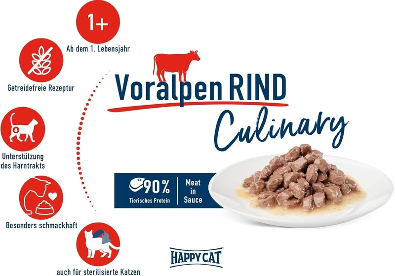 Happy Cat Voralpen Rind Nassfutter
