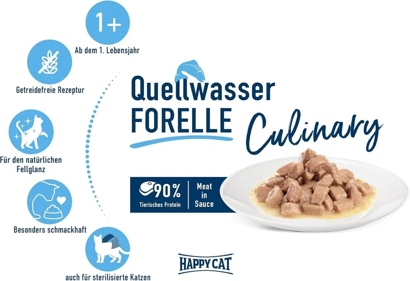 Happy Cat Quellwasser Forelle Nassfutter