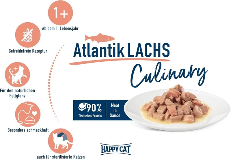 Happy Cat Atlantik Lachs Nassfutter