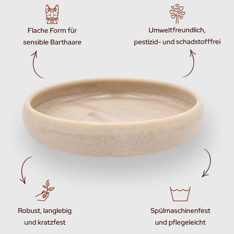 Futternapf Gourmet | Creme & Schwarz