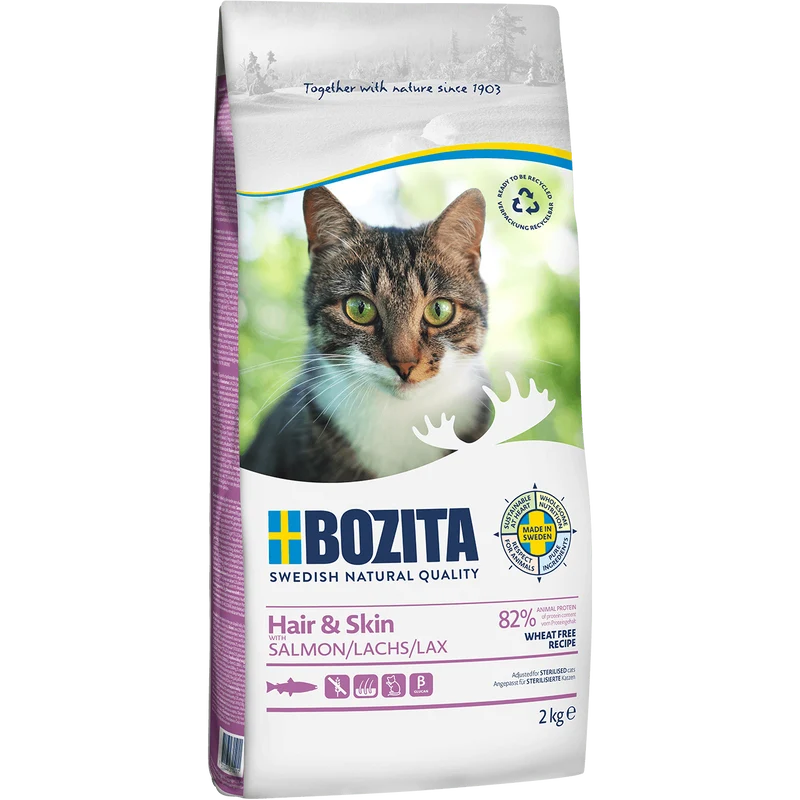 Bozita Cat Hair & Skin Weizenfrei Lachs