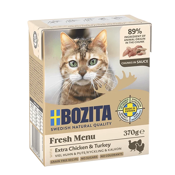 Bozita Cat Häppchen in Sauce Huhn und Pute