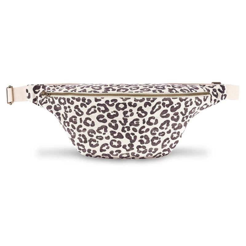 Gürteltasche DAMIER Weiß mit Leoprint