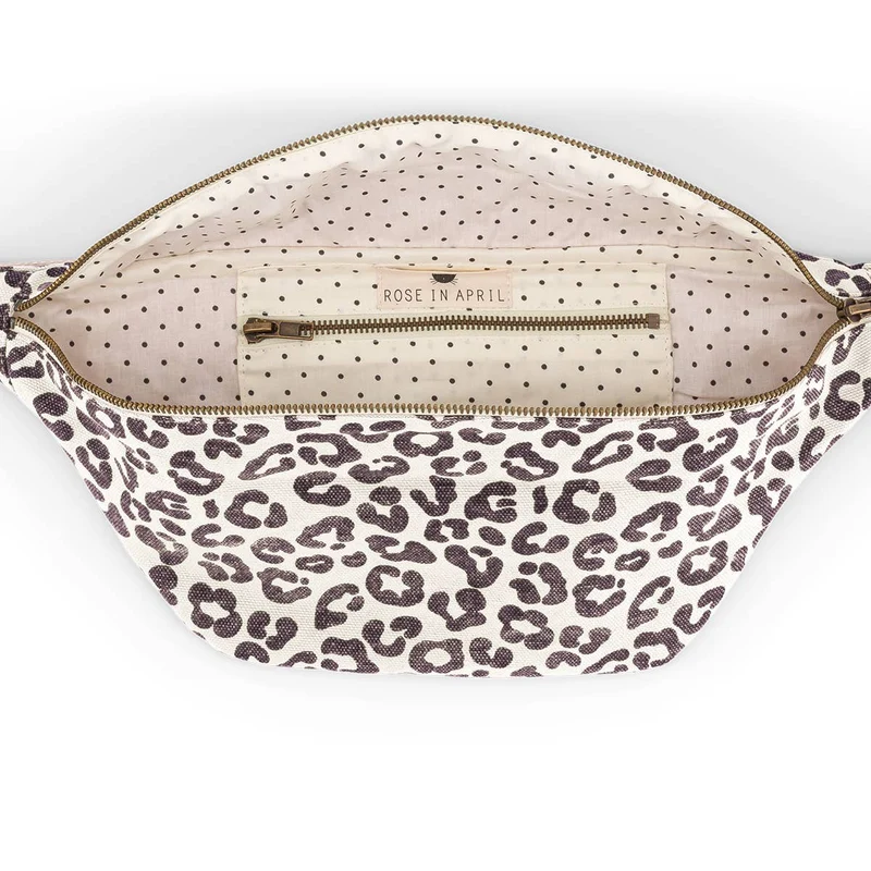 Gürteltasche DAMIER Weiß mit Leoprint