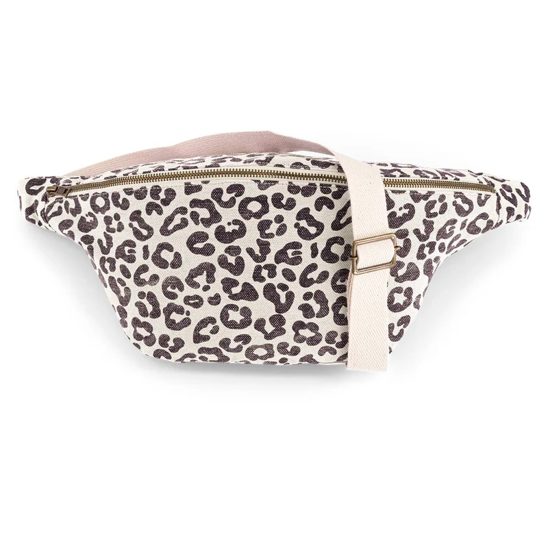 Gürteltasche DAMIER Weiß mit Leoprint