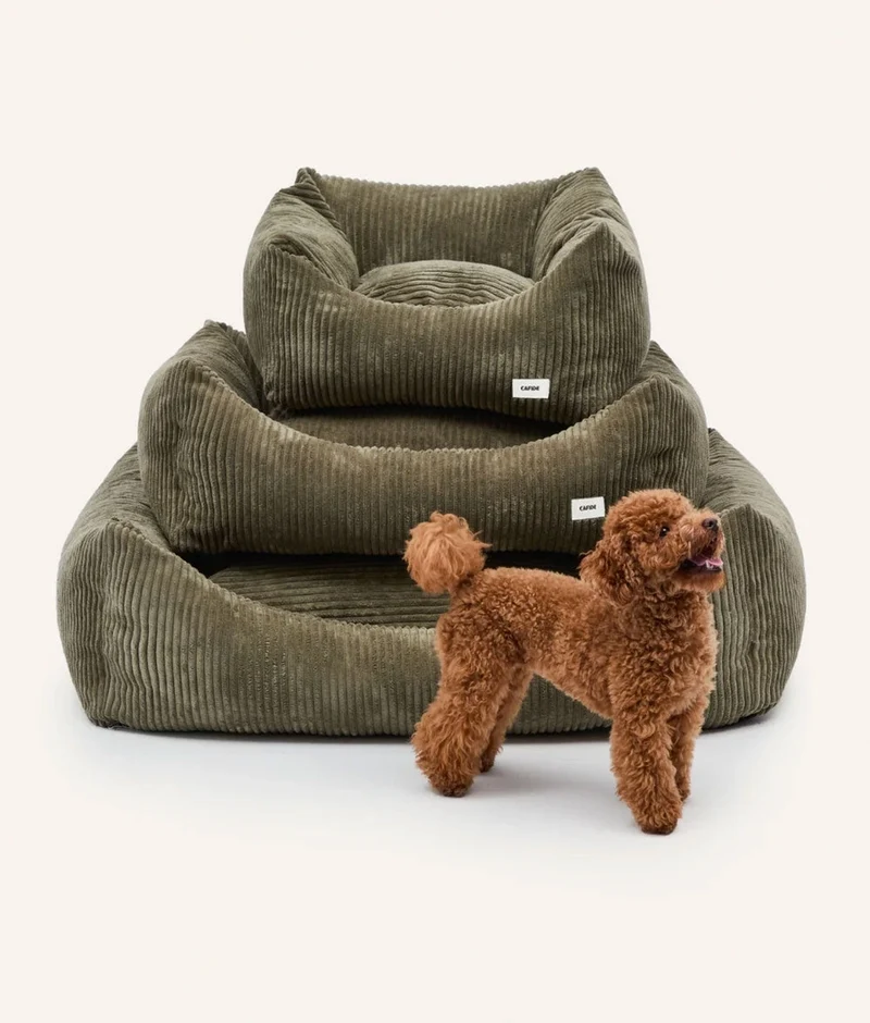 Kord-Hundebett Snozy Grün