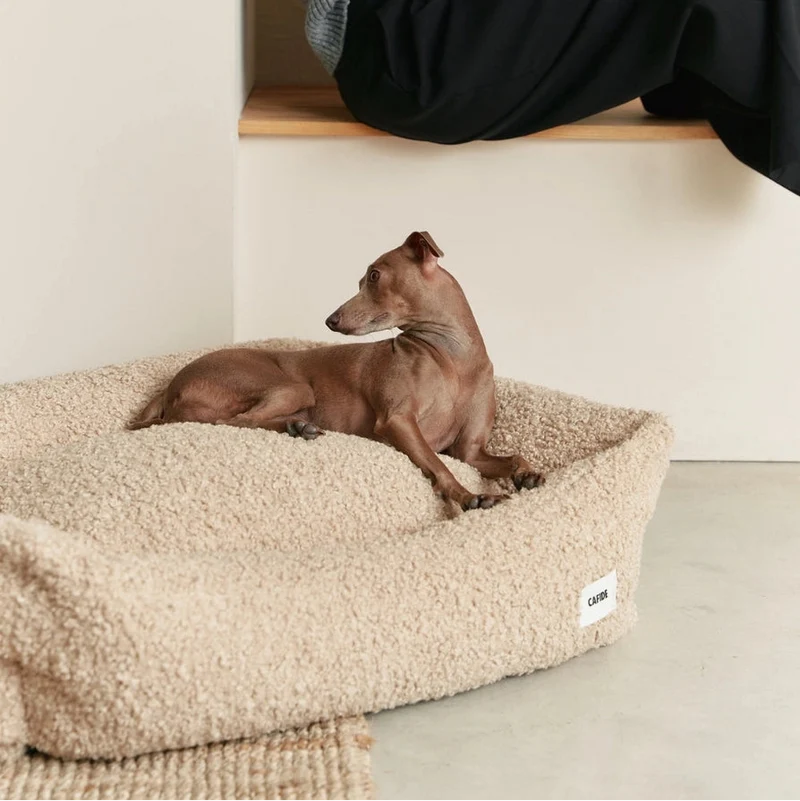 Teddy-Hundebett Snozy Beige
