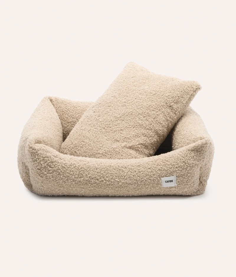 Teddy-Hundebett Snozy Beige