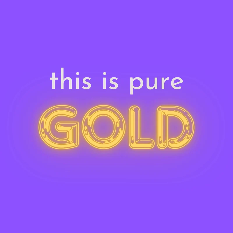Forex-Fliese THIS IS PURE GOLD