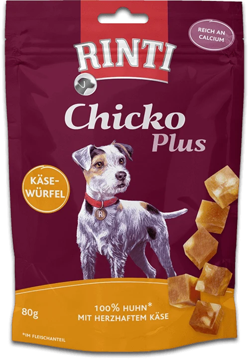 Rinti Chicko Plus Käsewürfel Huhn Snack