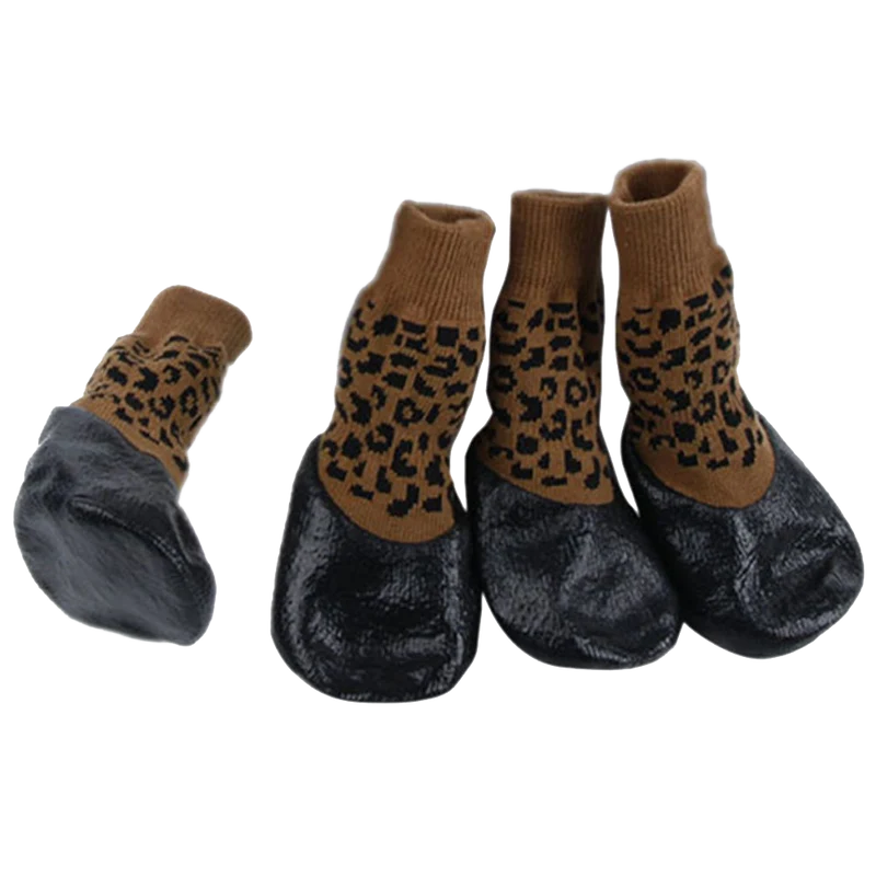 Black Water Proofing Dog Boots Pet Shoes Dogs Snow Booties