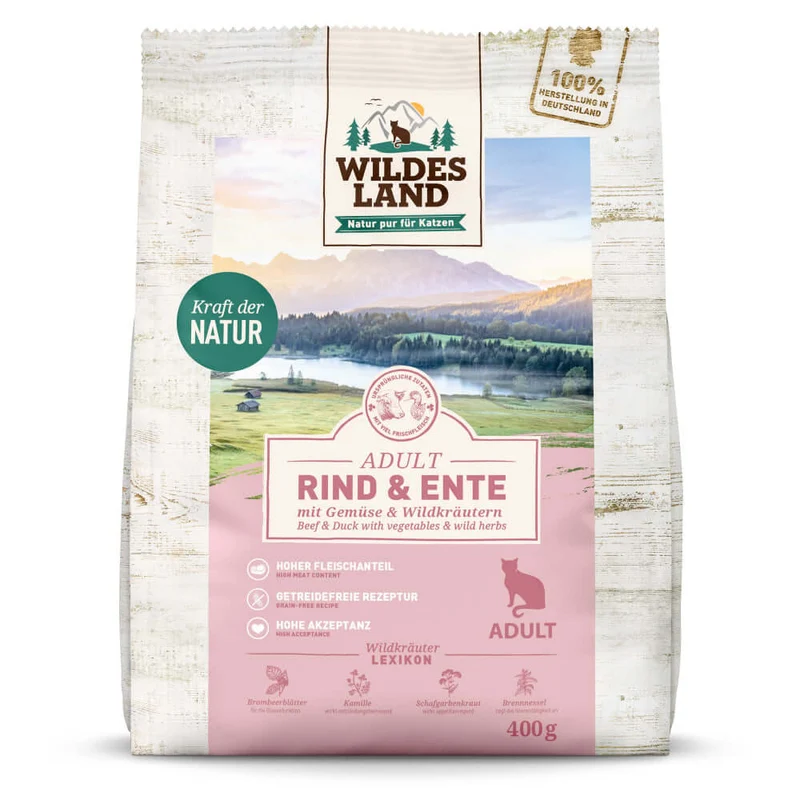Wildes Land Katze - Rind und Ente