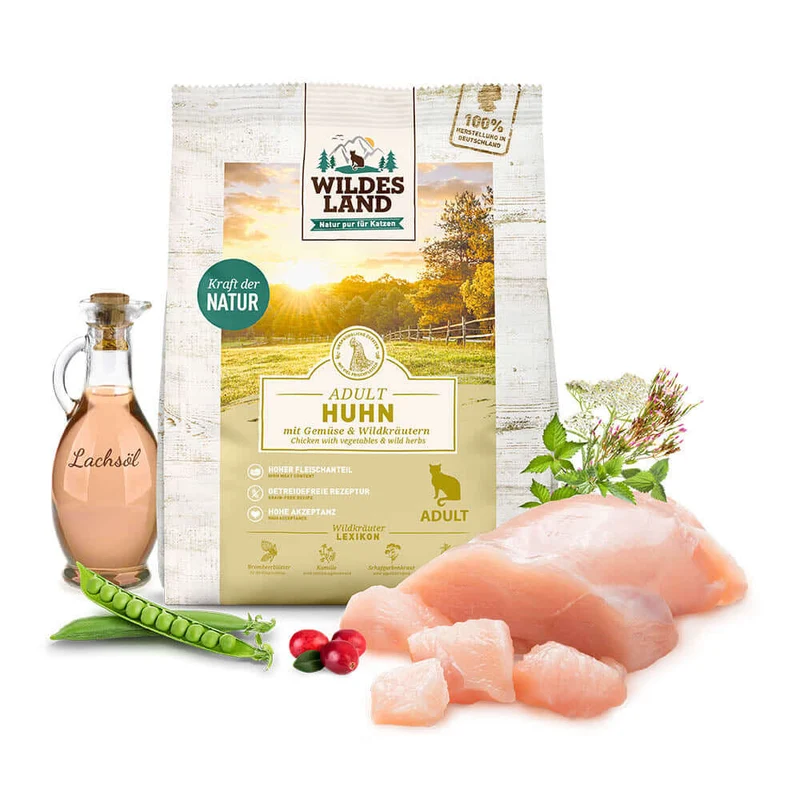 Wildes Land Katze Classic Adult Huhn