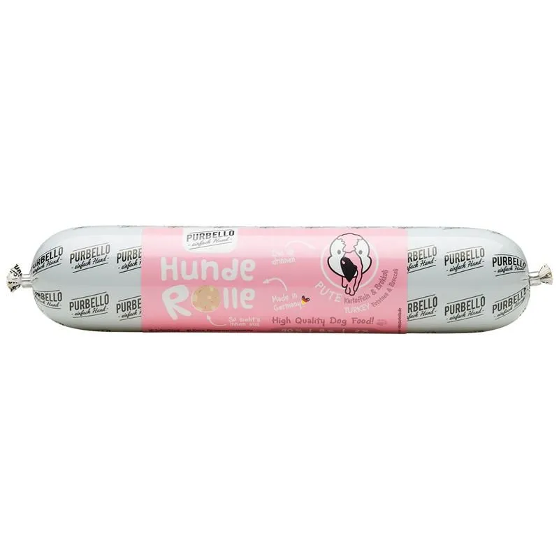 PURBELLO Hunde-Rolle Pute mit Brokkoli & Kartoffeln