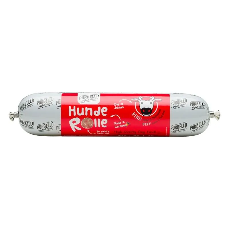 PURBELLO Hunde-Rolle Rind mit Äpfeln & Buchweizen