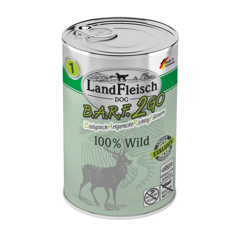 LandFleisch B.A.R.F.2GO 100% vom Wild