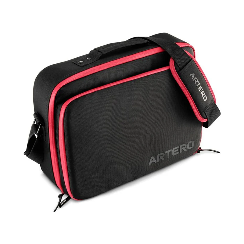 Artero Maleta Atenea Rectangular Negra Y Roja