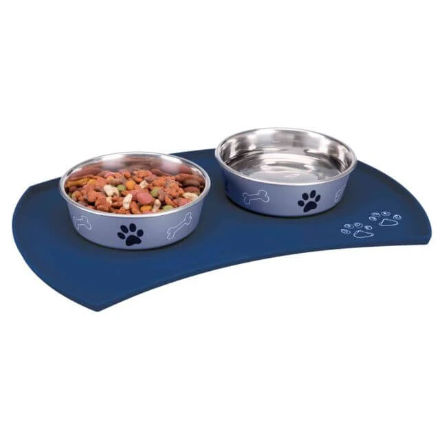 Trixie Napfunterlage Blau für Hund & Katze