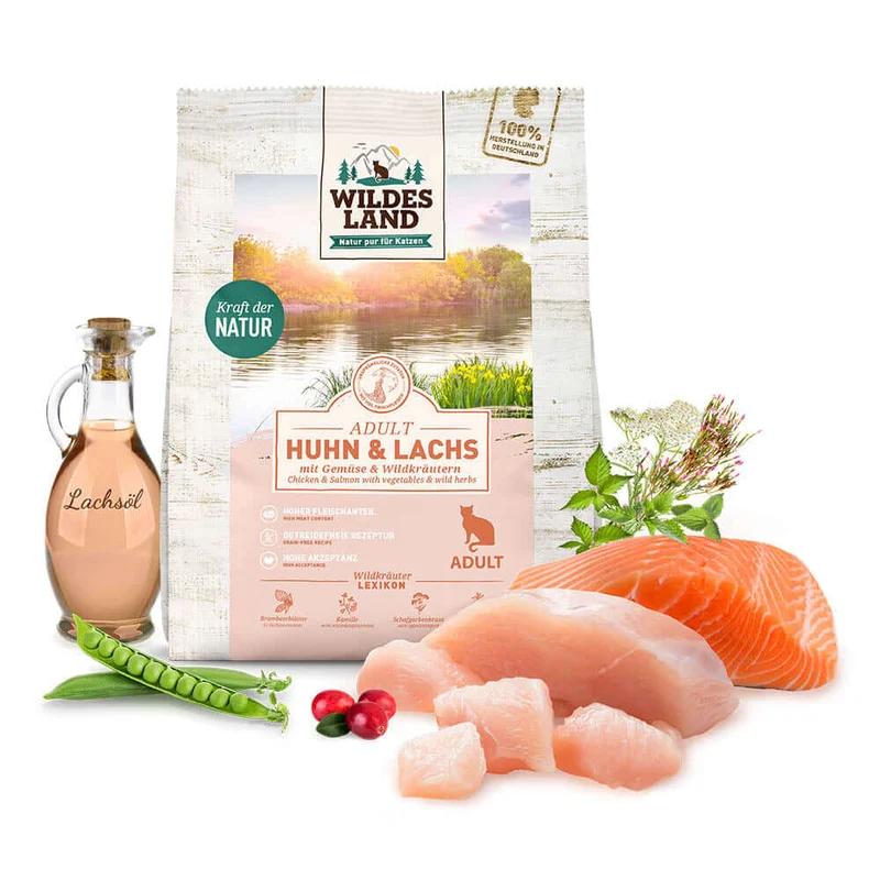 Wildes Land Katze - Huhn und Lachs