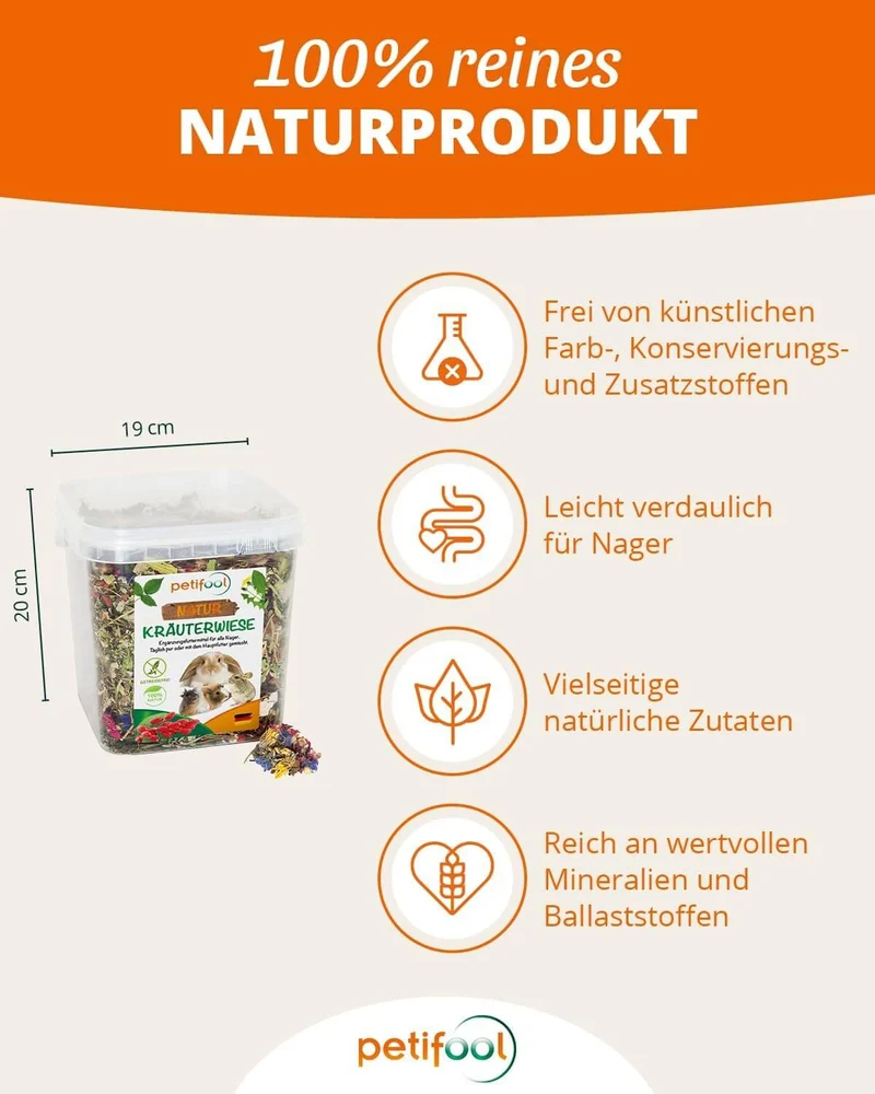 petifool Kräuterwiese - Nagerfutter