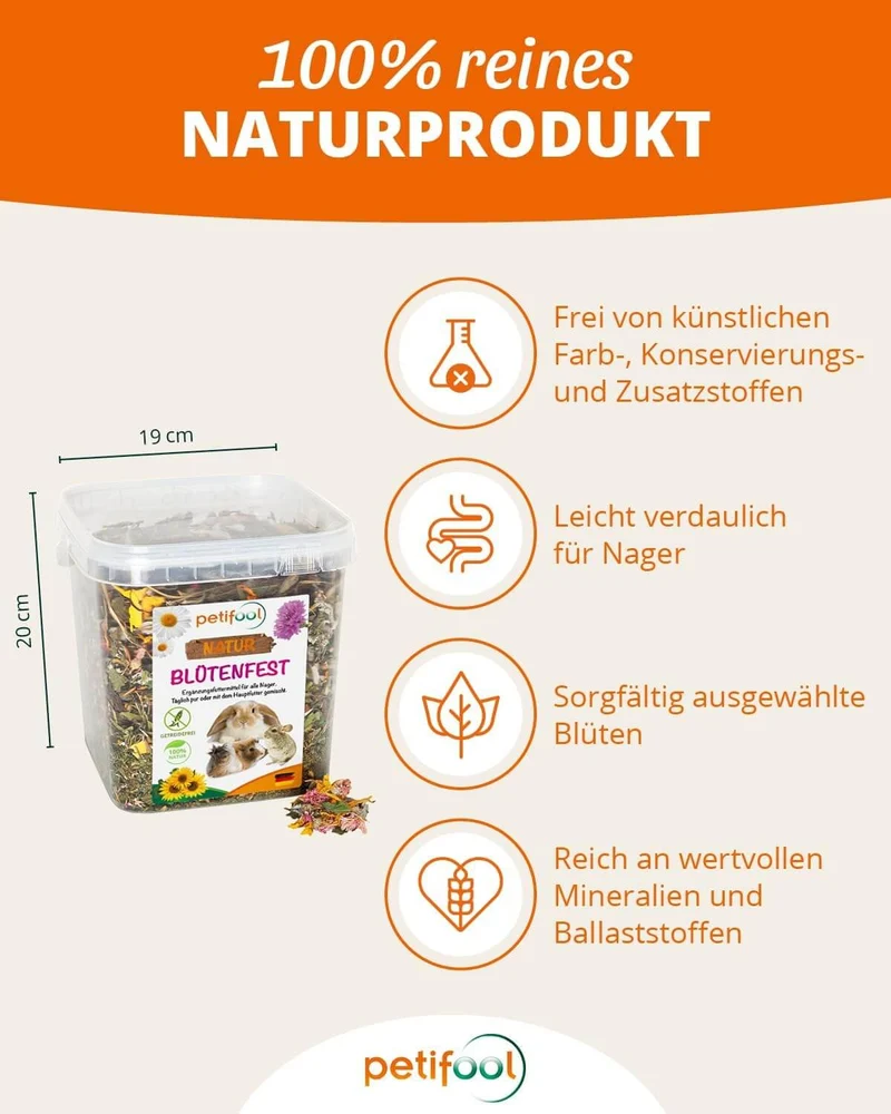 petifool Blütenfest - Nagerfutter
