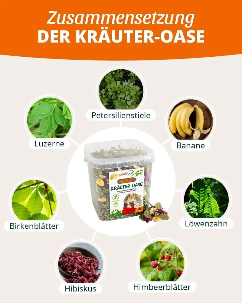 petifool Kräuter Oase - Nagerfutter