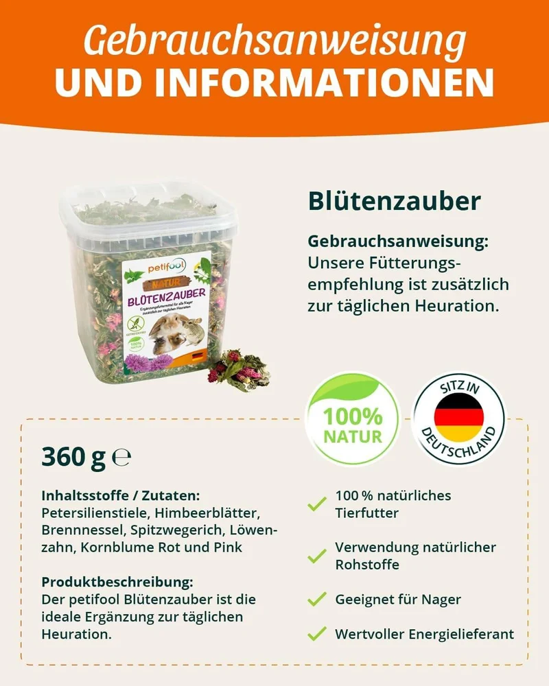 petifool Blütenzauber - Nagerfutter